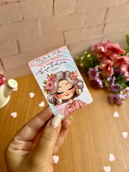 Brinco na Tag Personalizado -dia da Mulher