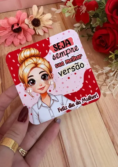 Brinco na Tag Personalizado -dia da Mulher