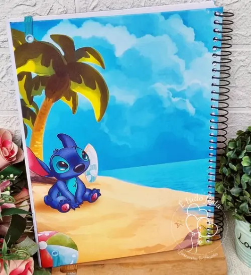 Caderno 10 Matérias Personalizado Stitch