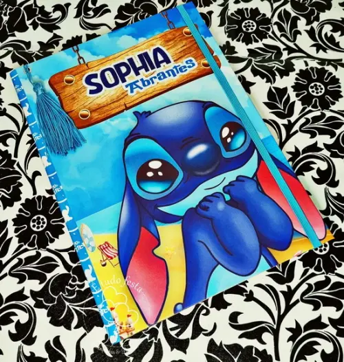 Caderno Brochura Personalizado Stitch