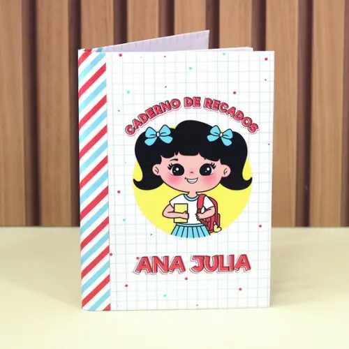 Caderno Brochura - Pequeno 96 Folhas - Personalizado