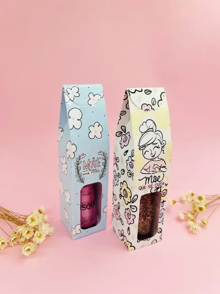 Caixinha com Esmalte + Lixa de Unha - Dia das Mães