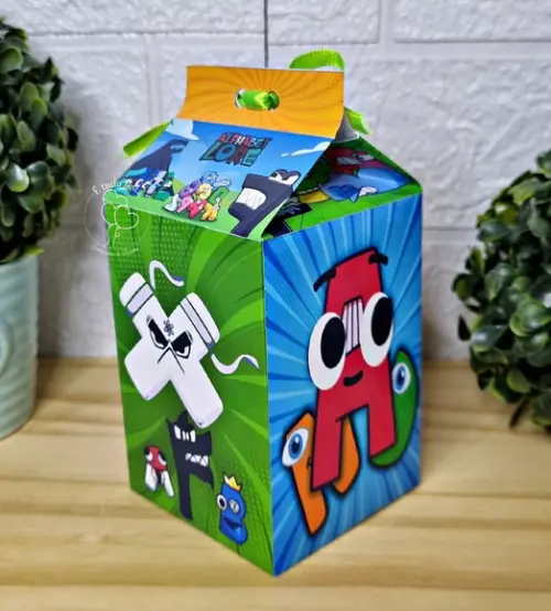Caixinha de Milk Personalizada - Alphabet Lore