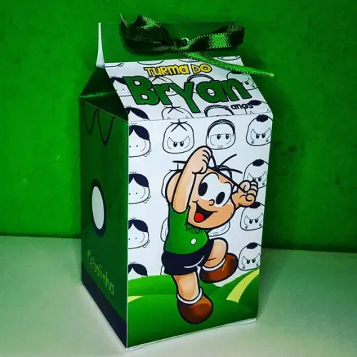 Caixinha de Milk Personalizada - Cebolinha