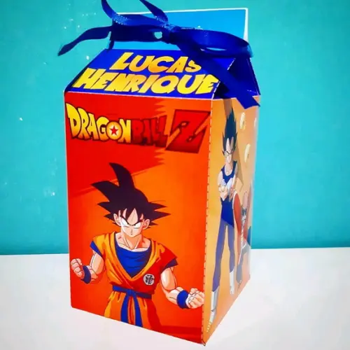 Caixinha de Milk Personalizada - Dragon Ball Z