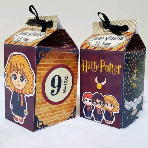 Caixinha de Milk Personalizada - Harry Potter