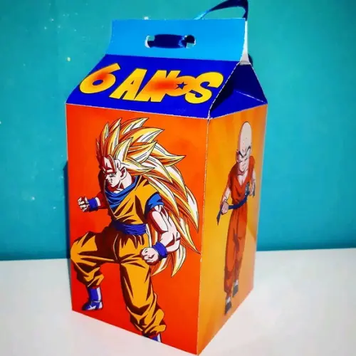 Caixinha de Milk Personalizada - Dragon Ball Z