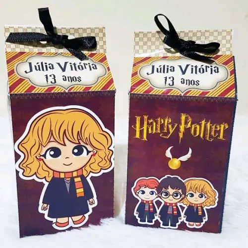 Caixinha de Milk Personalizada - Harry Potter