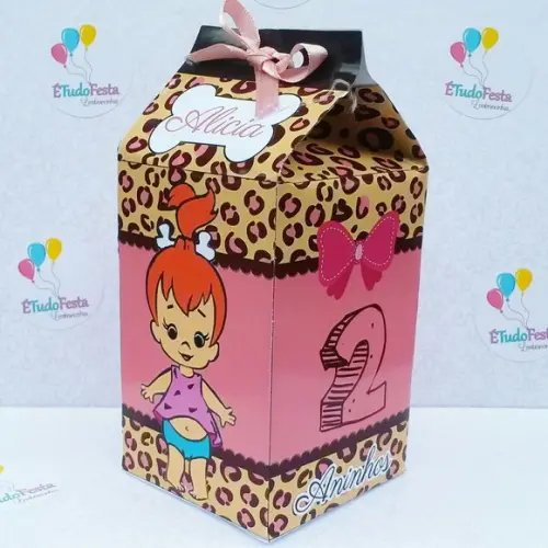 Caixinha de Milk Personalizada Pedrita