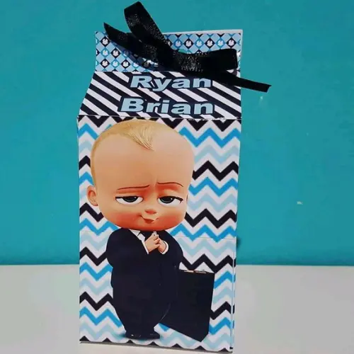 Caixinha de Milk Personalizada Poderoso Chefinho