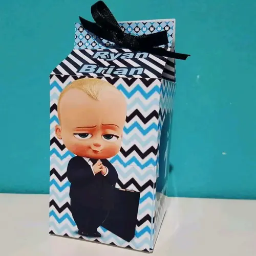 Caixinha de Milk Personalizada Poderoso Chefinho