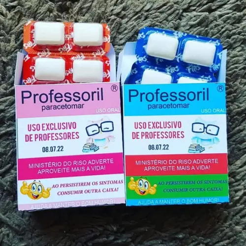 Caixinha Professoril Personalizada com Chiclete