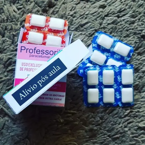 Caixinha Professoril Personalizada com Chiclete