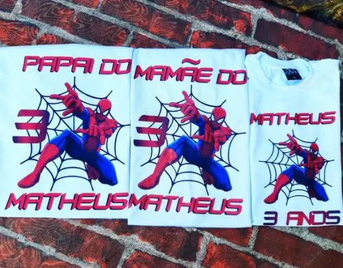 Camiseta Personalizada Homem Aranha