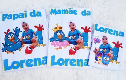 Camiseta Personalizada Galinha Pitadinha com Foto