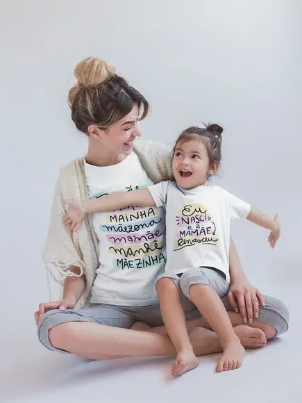 Camiseta Personalizada Mãe e Filho (par)