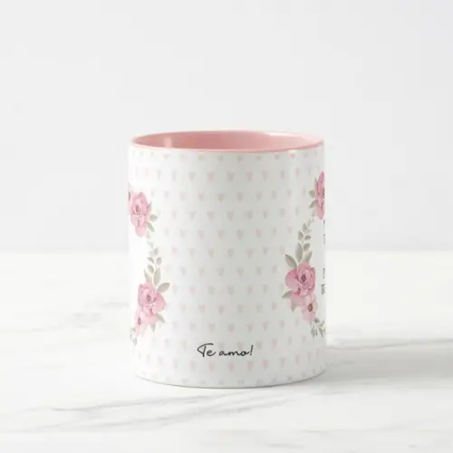 Caneca Dia das Mães com Alça Colorida