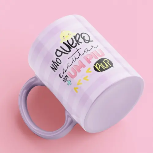 Caneca Dia das Mães com Alça Colorida