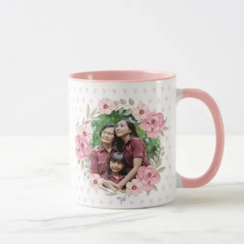 Caneca Dia das Mães com Alça Colorida