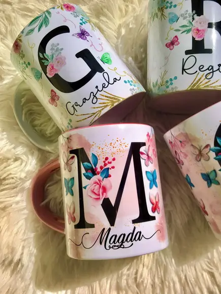 Caneca Dia das Mães com Alça Colorida