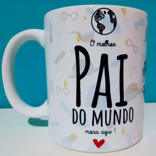Caneca dia dos pais personalizada
