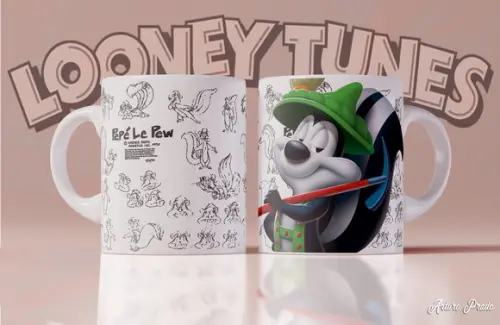 Caneca Looney tunes - Pepe le pew