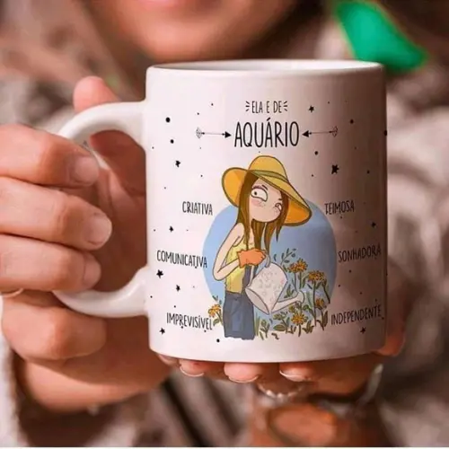 Caneca personalizada - Signo aquário