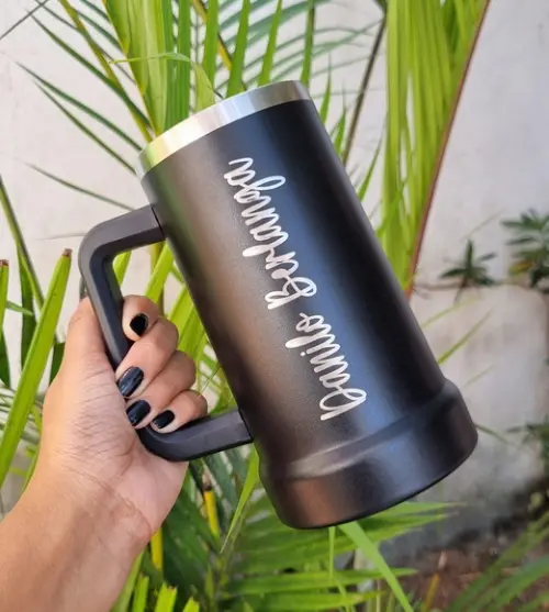 Caneca Térmica Personalizada a Laser com Nome ou Logo 700ml