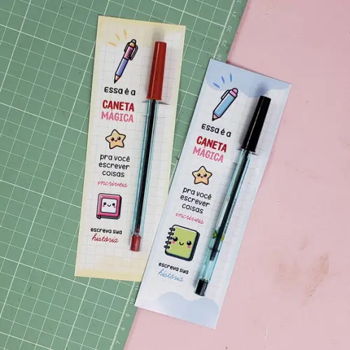 Caneta na Tag Personalizada Volta as Aulas
