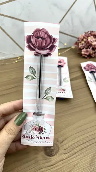 Caneta na Tag Personalizada Mulher Virtuosa