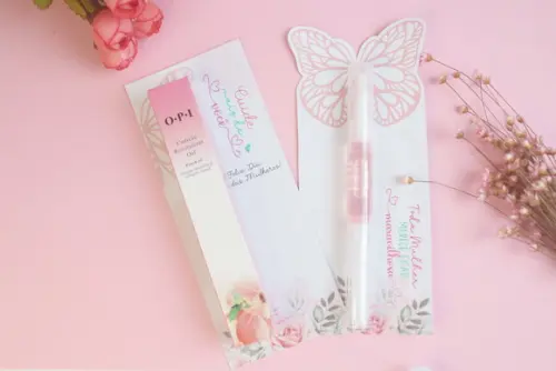 Card com Caneta Óleo Hidratante para Cutícula- Dia da Mulher