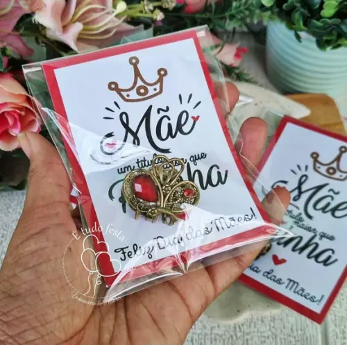 Card com Piranha Metalica Dia das Mães