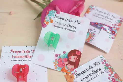 Card com Mini Presilia Dia das Mães