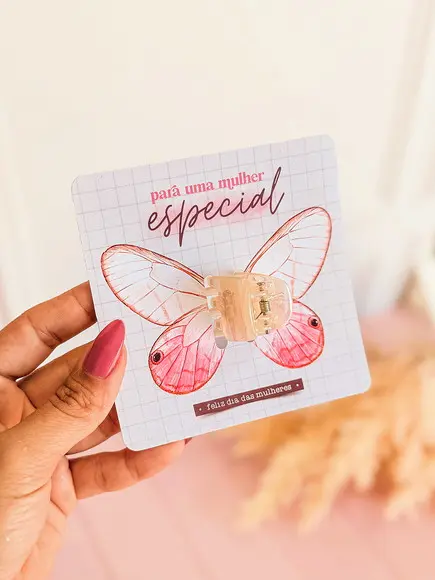 Card com Presilia Dia da Mulher