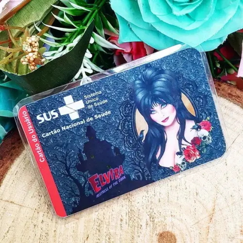 Cartão do sus personalizado - Elvira rainha das trevas
