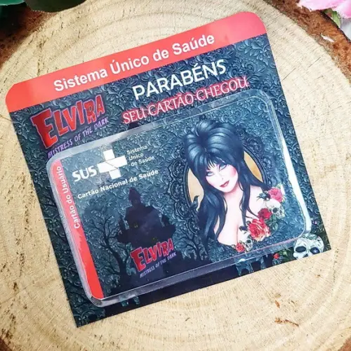 Cartão do sus personalizado - Elvira rainha das trevas