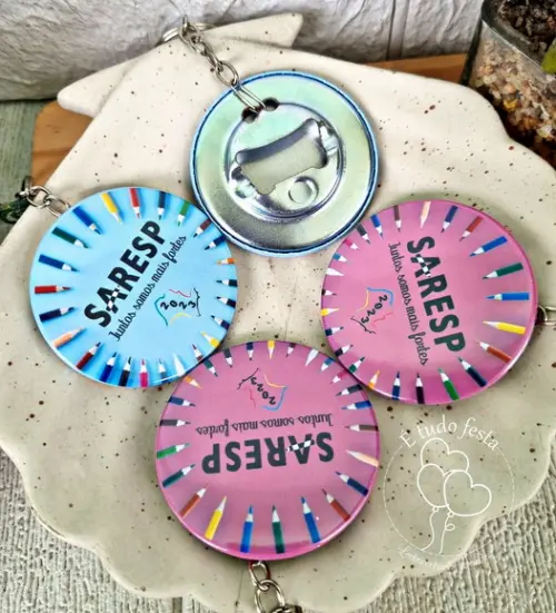 Chaveiro Abridor de Garrafa Personalizado