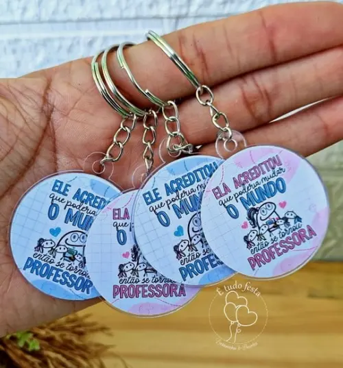 Chaveiro Espelho Dia dos Professores