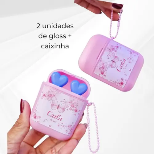 Chaveiro Gloss com Caixa Fone Personalizado 15 Anos
