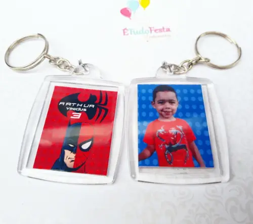 Chaveiro Personalizado Batman Vs Homem Aranha