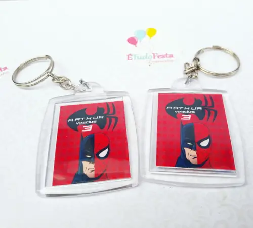 Chaveiro Personalizado Batman Vs Homem Aranha