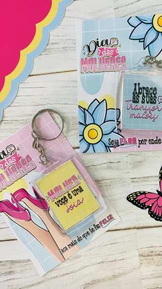 Chaveiro Personalizado Dia da Mulher