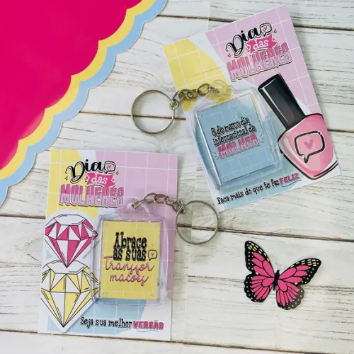 Chaveiro Personalizado Dia da Mulher