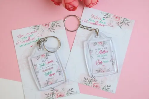 Chaveiro Personalizado Dia da Mulher
