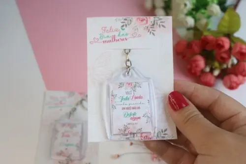 Chaveiro Personalizado Dia da Mulher