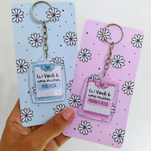 Chaveiro Personalizado Dia da Mulher