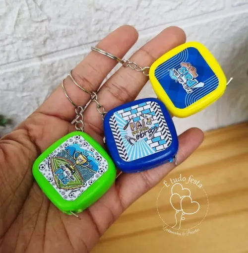 Chaveiro Trena Personalizado para Brinde - Dia dos Pais