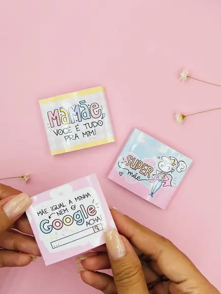 Chicletes Personalizados com Caixinha - Dia das Mães