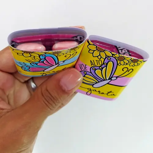 Chicletes Personalizados com Caixinha -dia da Mulher