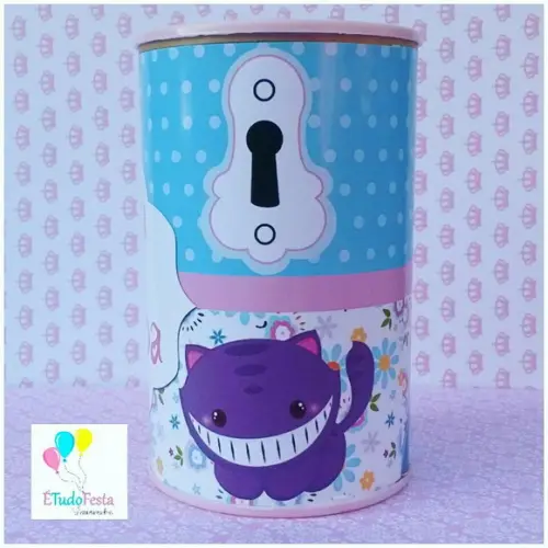 Cofrinho Personalizado Alice no País das Maravilhas